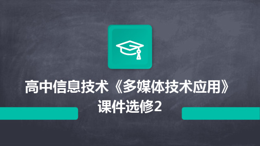 高中信息技术《多媒体技术应用》课件选修22024新版