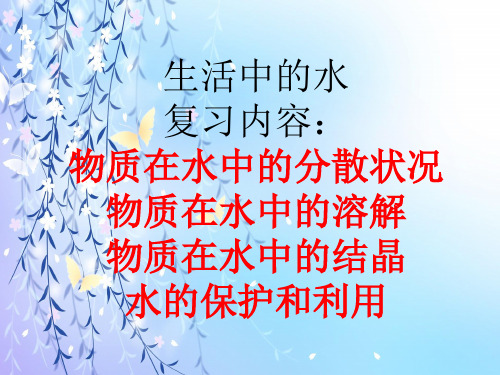 生活中的水PPT教学课件