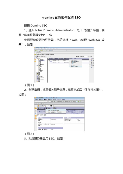 domino配置如何配置SSO