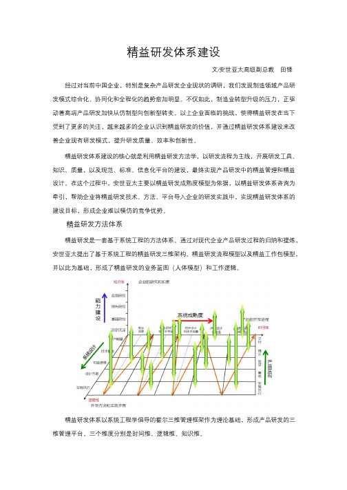 精益研发体系建设