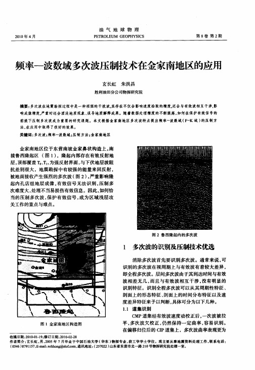 频率-波数域多次波压制技术在金家南地区的应用