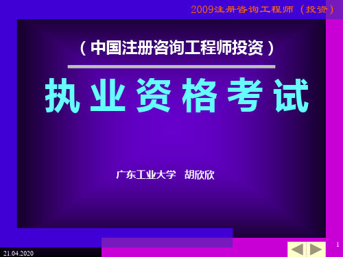 咨询项目决策分析与评价PPT课件