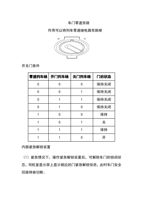 门零速旁路开关的使用注意事项