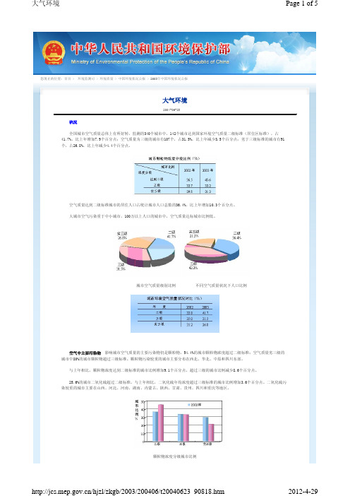 2003 环境数据