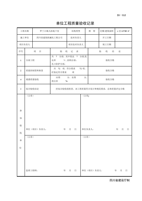 人防资料全套范例【范本模板】