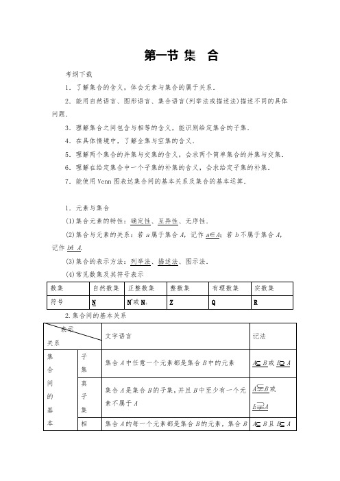 最新高三数学专题复习资料集合