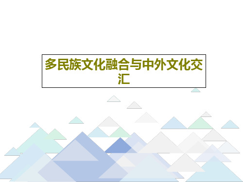 多民族文化融合与中外文化交汇共50页PPT