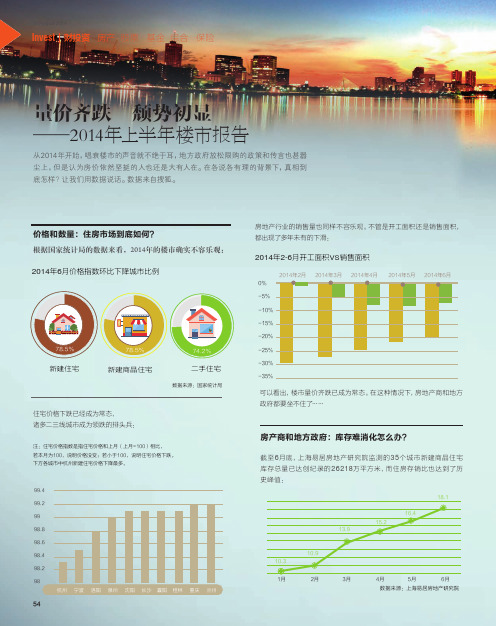 量价齐跌 颓势初显—2014年上半年楼市报告