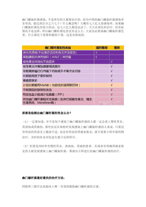 消灭幽门螺杆菌最好最快的治疗方法,医生是这样说的,必读贴!