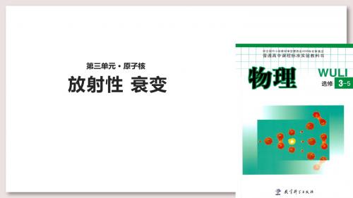 教科版高中物理选修3-5课件 3 放射性 衰变课件(教科)