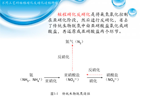 不同工艺的短程硝化反硝化过程研究