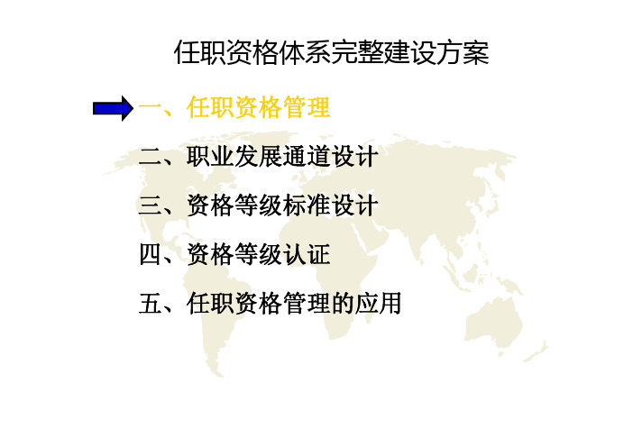 任职资格体系完整建设方案