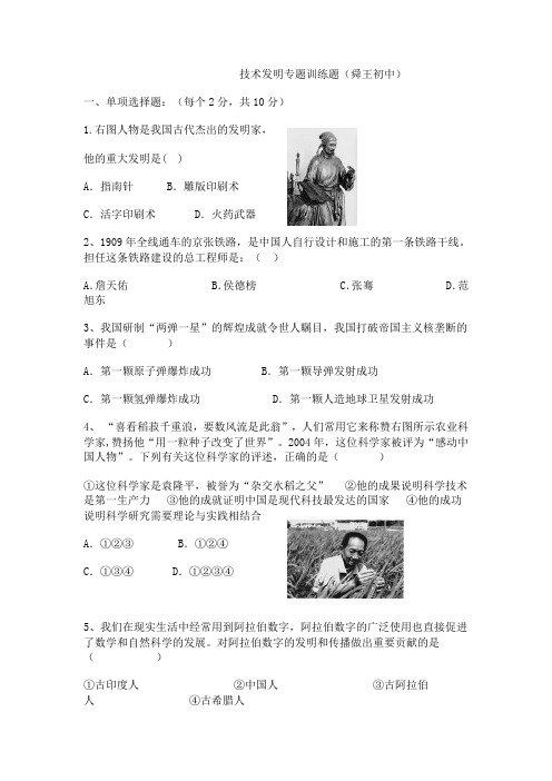 技术发明专题