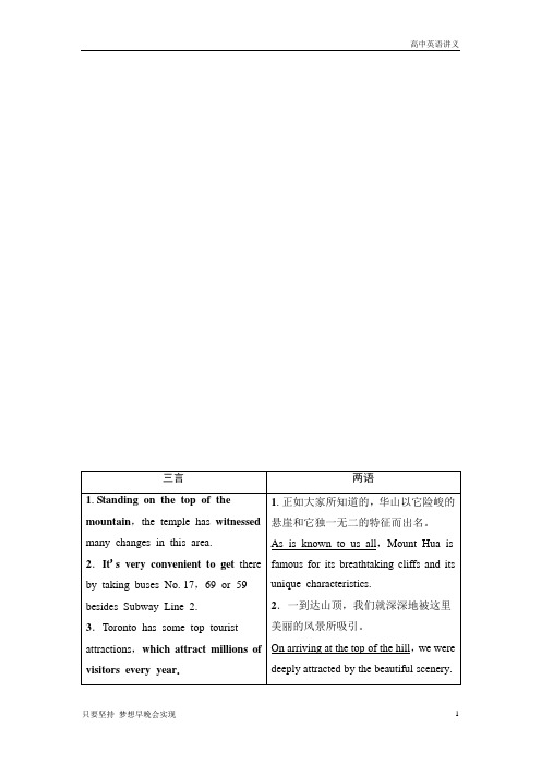 高考英语：选修7+Unit+5 Travelling+abroad+Word版含答案