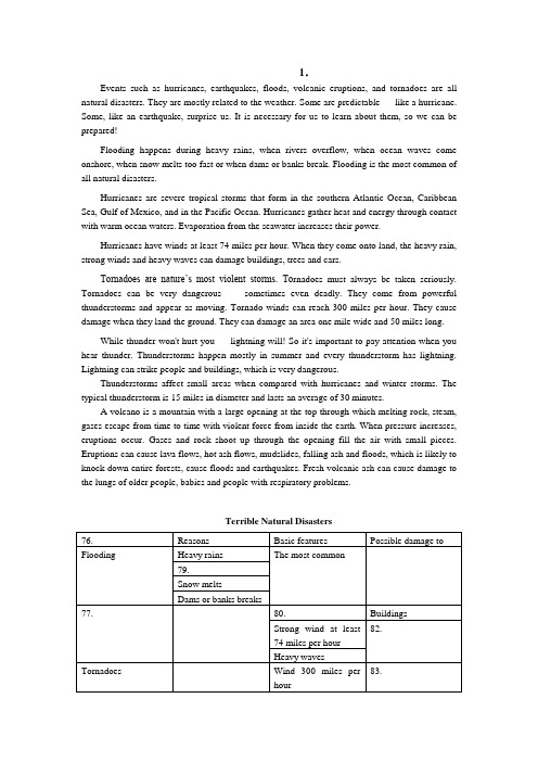 江苏高考英语新题型-任务型阅读13篇附答案