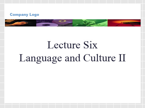 Unit 6 Language and Culture II