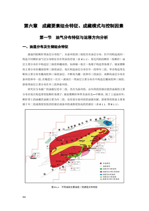 第六章 第一节 油气分布规律与运移特征