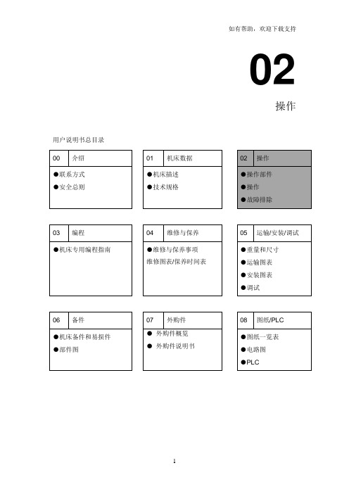 加工中心操作手册