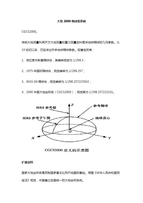 大地2000椭球型参数