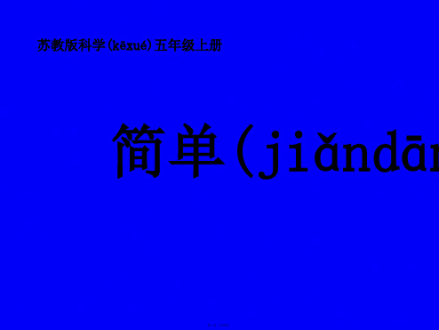 五年级上册科学课件31简单电路｜苏教版共17张