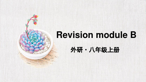 RevisionmoduleB-2024-2025学年初中英语八年级上册(外研版)上课课件