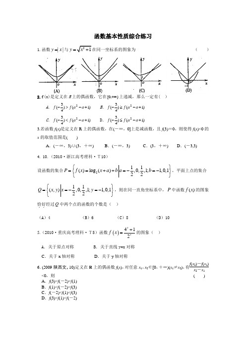 函数基本性质专题练习及答案(精华)15
