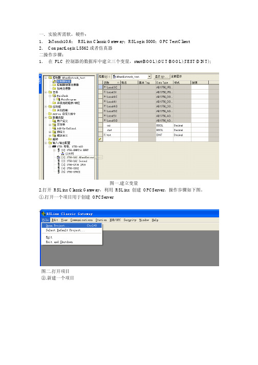 通过FSGateway的OPC实现Intouch与AB PLC通讯