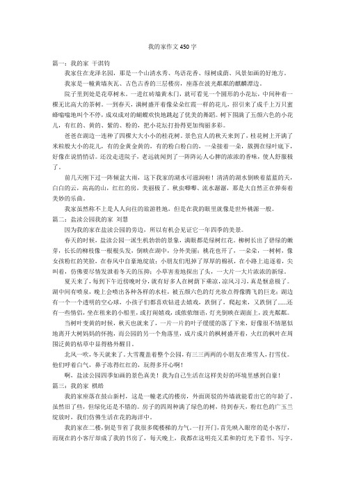 我的家作文450字优秀作文