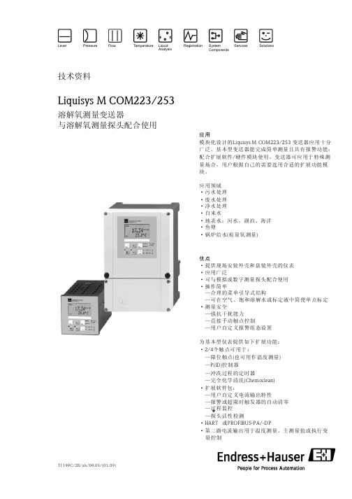 CPM253--溶氧变送器(中文)