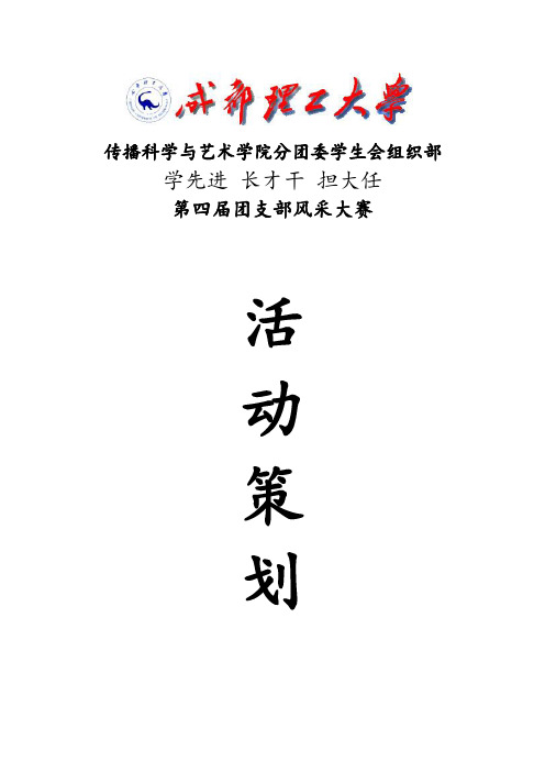 2011团支部风采大赛 策划