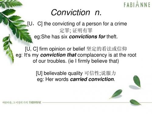 Conviction(1)