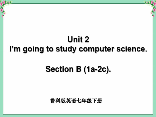 鲁科版英语七年级下册Unit 2 Section B(1a-2c)新课件