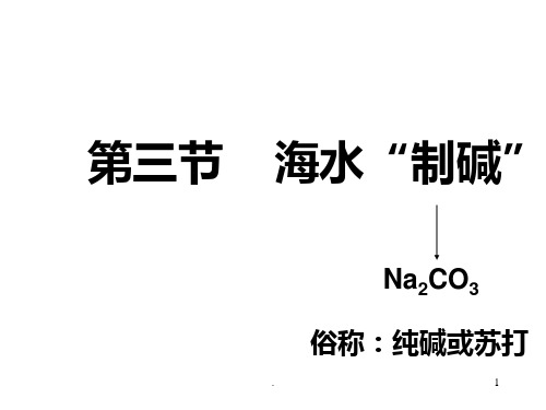 AB-海水制碱-鲁教版--用PPT课件