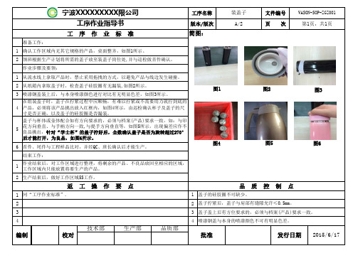 装盖子工序作业指导书