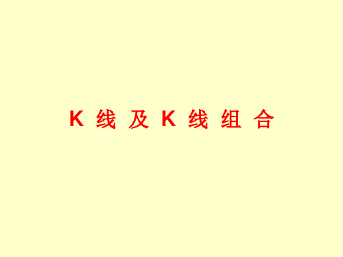 技术分析K线及K线组合