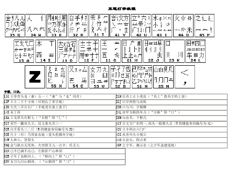 五笔打字教程