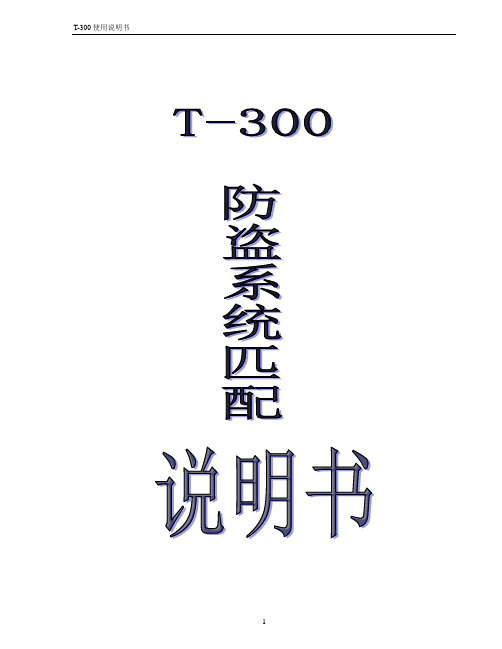 T300说明书--新版