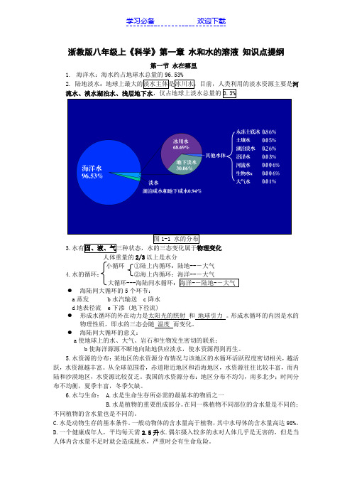 浙教版八年级上第一章知识点(最新版)