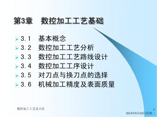 第3章 数控加工工艺基础--数控技术