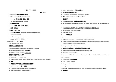 上海牛津高二U1词汇整理