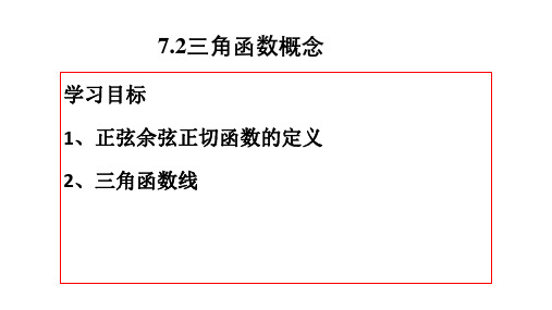 7.2.1三角函数概念-高一数学(苏教版必修第一册)课件