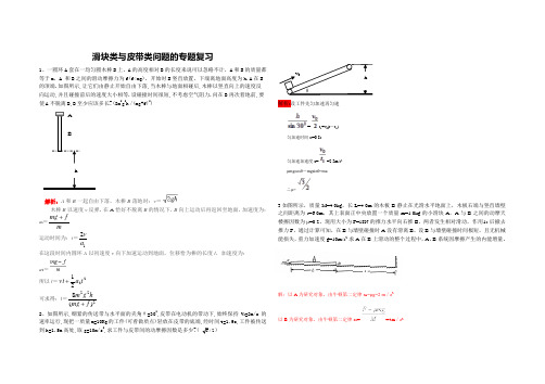 (完整版)物理专题_滑块类问题精选习题+答案