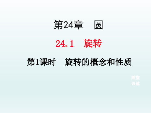 沪科版九年级下册数学2 旋转