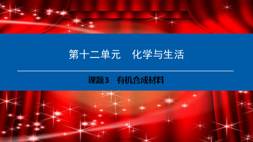 九年级化学下册 第12单元 化学与生活 课题3 有机合成材料课件初中