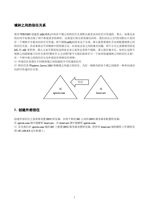 域林之间的信任关系