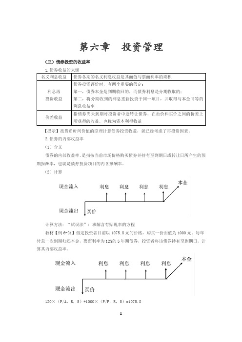 040讲_债券投资的收益率