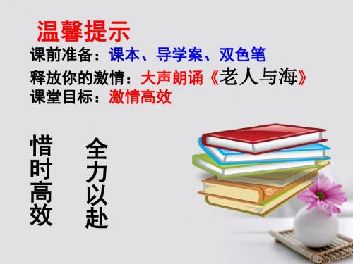新人教版必修3河北省高中语文老人与海课件5导学案