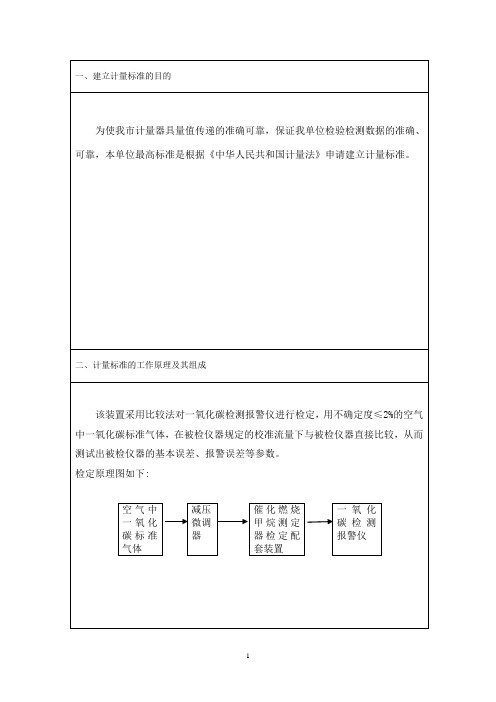 矿用一氧化碳技术报告