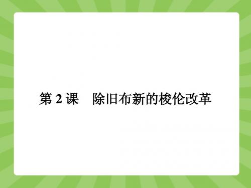 【志鸿优化设计-赢在课堂】(人教)2015高中历史选修1配套课件：1-2 除旧布新的梭伦改革