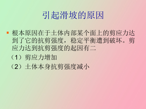 滑坡推力计算